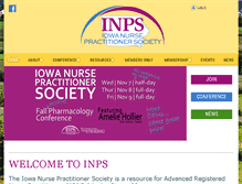 Tablet Screenshot of iowanpsociety.org